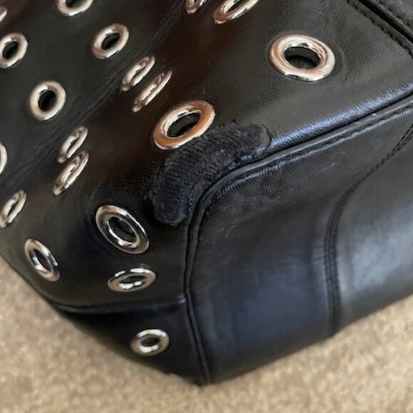 Tory Burch T-Grommet Leather Bucket Bag w Drawstring - Picture 9 of 16